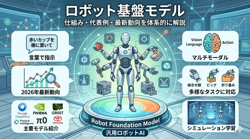 ロボット基盤モデルを解説するアイキャッチ