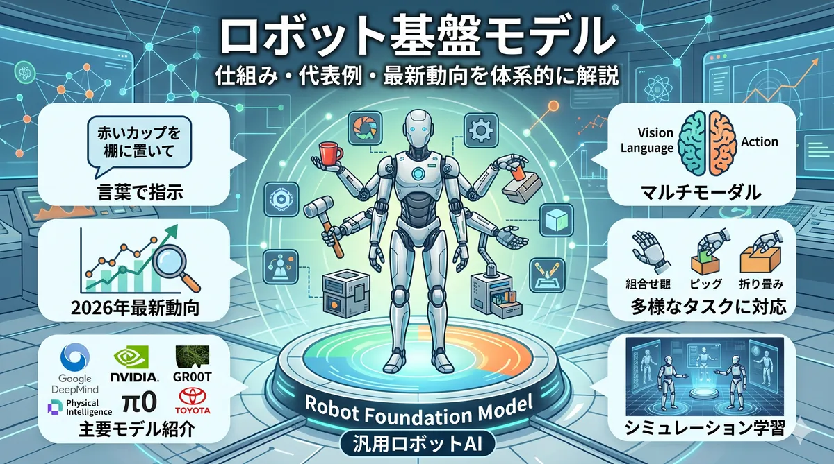 ロボット基盤モデルを解説するアイキャッチ